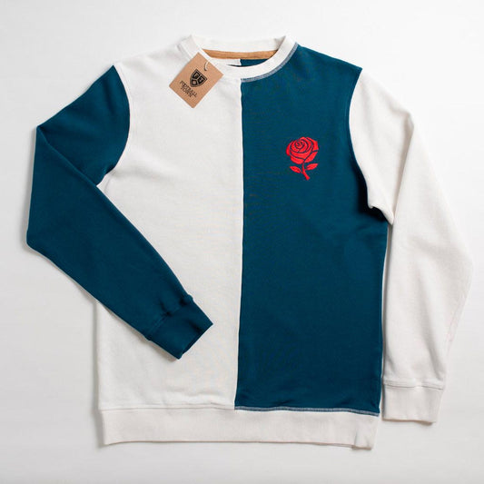 Sweatshirt Red Rose FootballTown Color Blanco/Azul