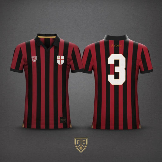 Camiseta Tributo IL Capitano 3 FootballTown Color Negro y Rojo