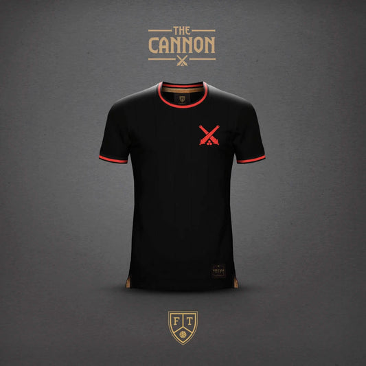 Camiseta The Cannon Black FootballTown Color Negro