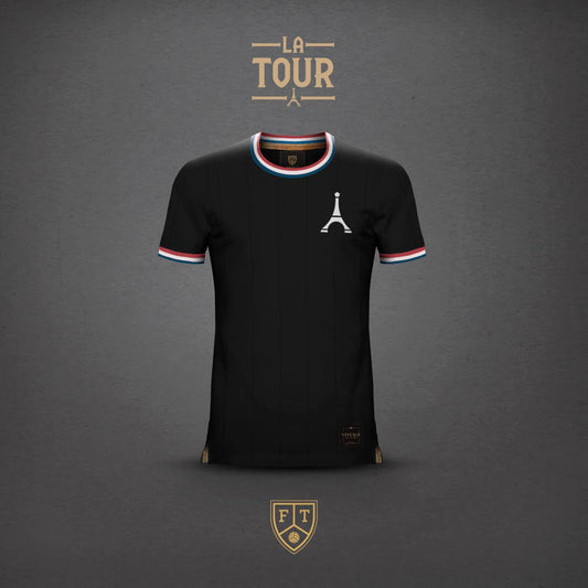 Camiseta La Tour Black FootballTown Color Negro