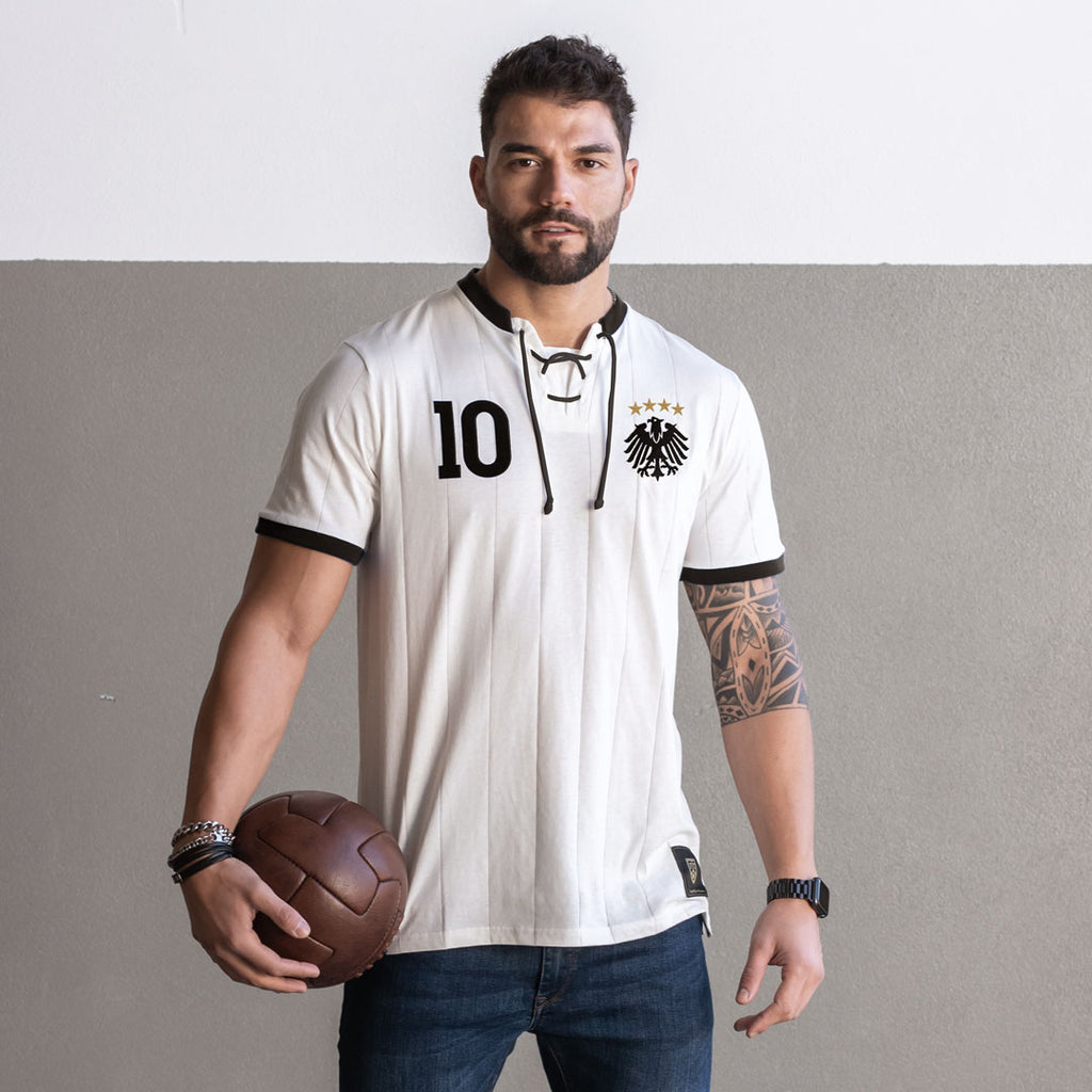 Camiseta Retro Stars Die Adler FootballTown Color Blanco