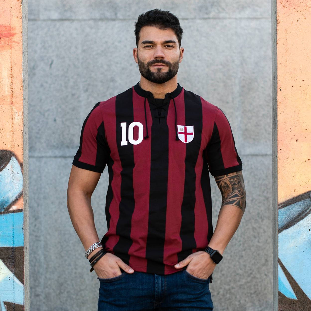 Camiseta Retro Stars Croce FootballTown Color Negro/Rojo