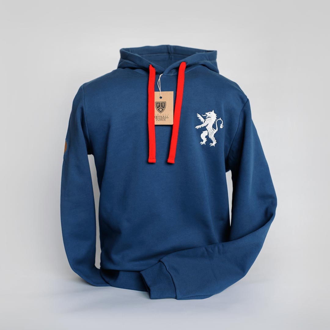 Hoodie Rampant Lion FootballTown Color Azul