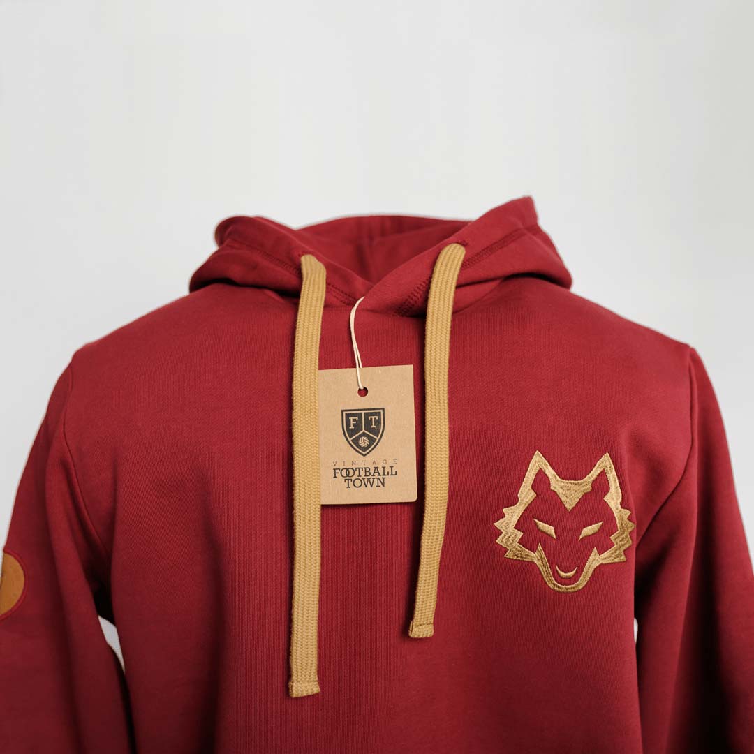 Hoodie La Lupa FootballTown Color Vinotinto