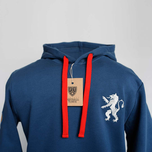 Hoodie Rampant Lion FootballTown Color Azul