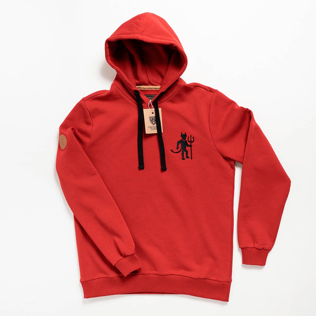 Hoodie Hot Devil FootballTown Color Rojo