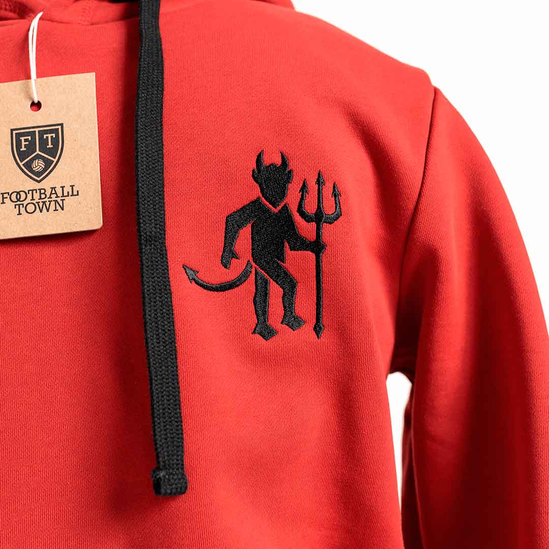 Hoodie Hot Devil FootballTown Color Rojo