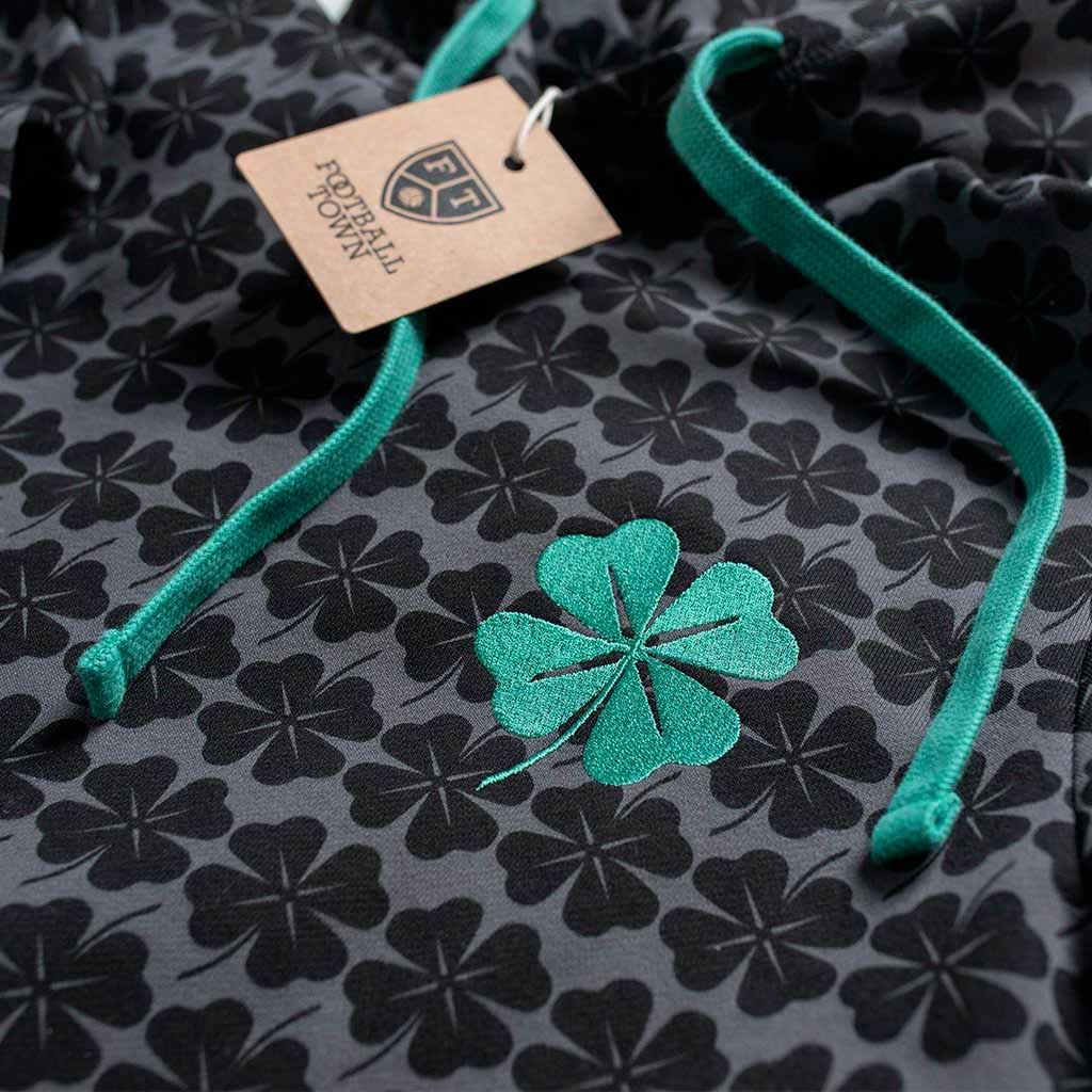 Hoodie The Clover Shapes FootballTown Color Negro