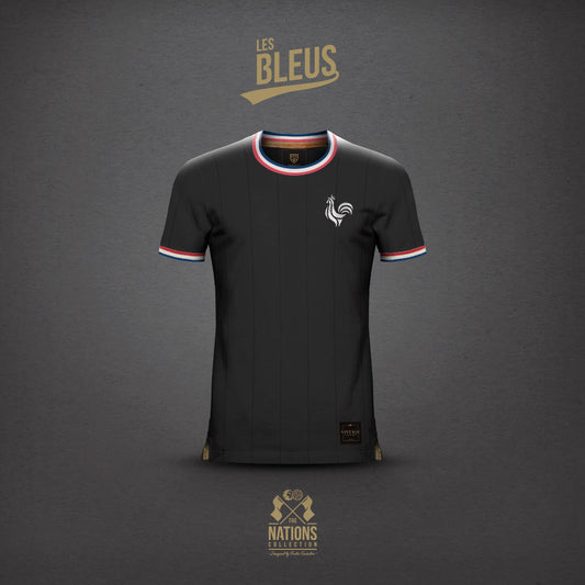 Camiseta Les Bleus Black FootballTown Color Negro