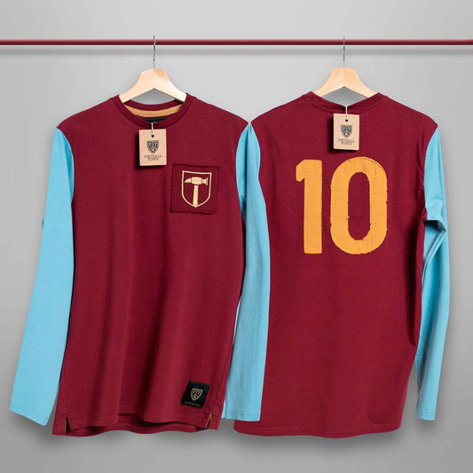 The Number 10 The Ironworks FootballTown Color Vinotinto/Azul