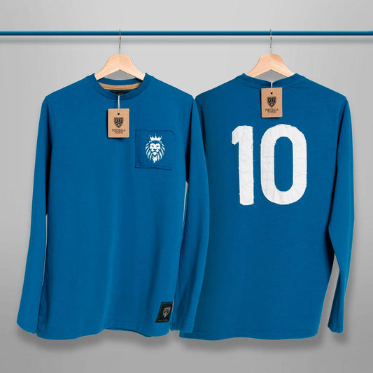 The Number 10 The LionHeart FootballTown Color Azul