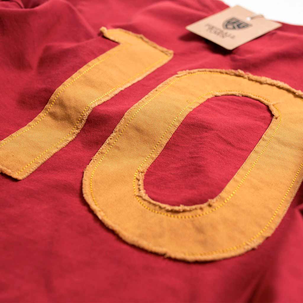 The Number 10 La Lupa FootballTown Color Vinotinto