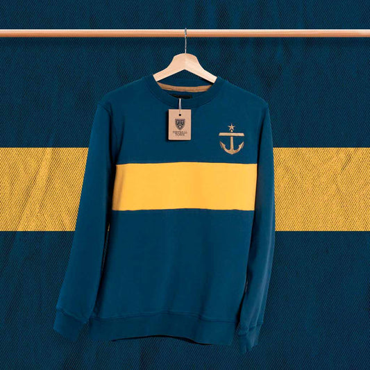 Sweatshirt El Ancla FootballTown Color Azul/Amarillo