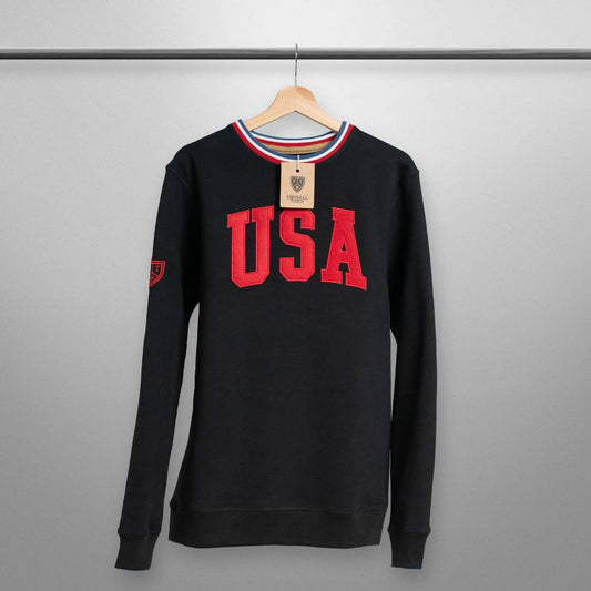 Sweatshirt USA FootballTown Color Negro