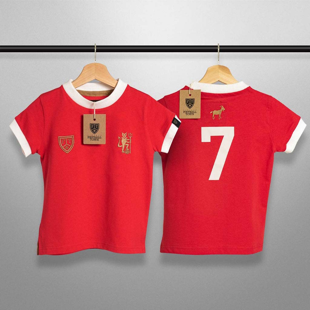 Camiseta Devil GOAT Kids Football Town Color Rojo