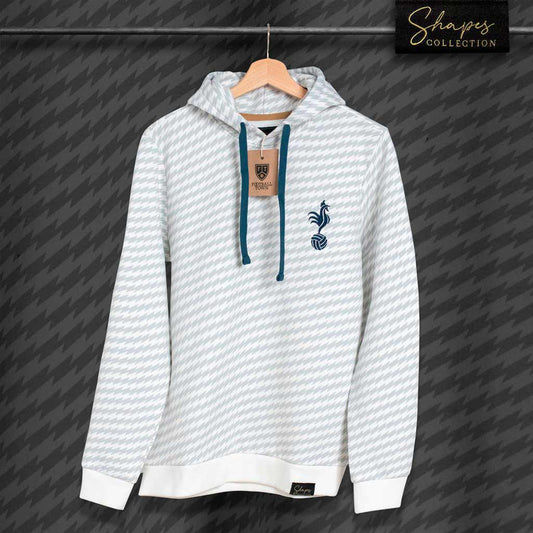 Hoodie The Cockerel Shapes FootballTown Color Blanco