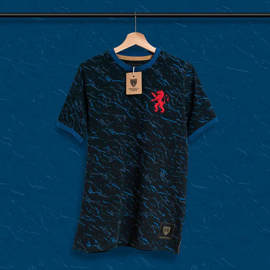 Camiseta Marble Rampant Lion FootballTown Color Azul