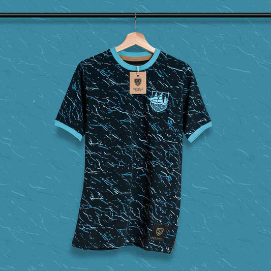 Camiseta Marble Ship FootballTown Color Negro