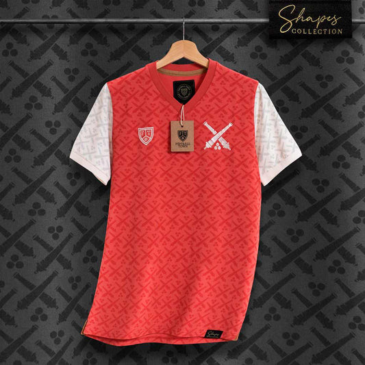 Camiseta Shapes The Cannon FootballTown Color Rojo/Blanco