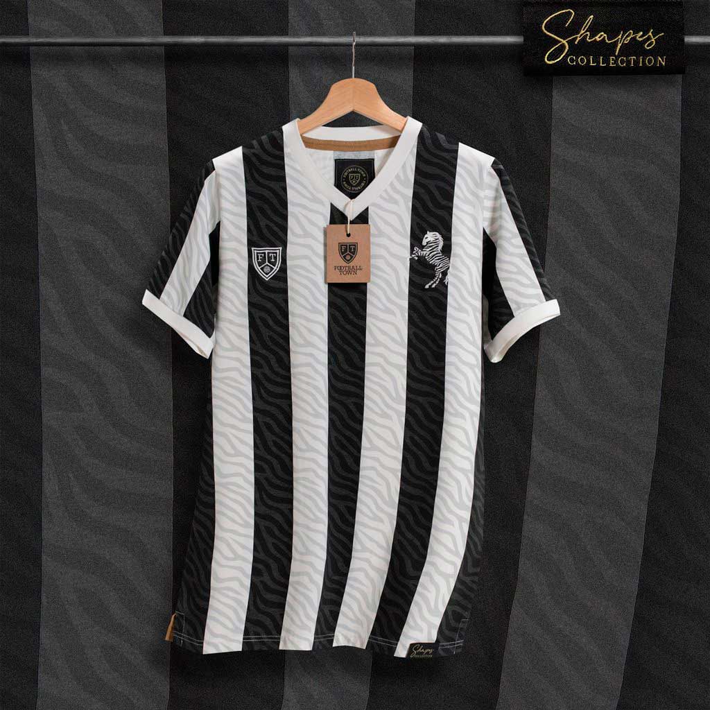 Camiseta Shapes La Zebra FootballTown Color Blanco/Negro