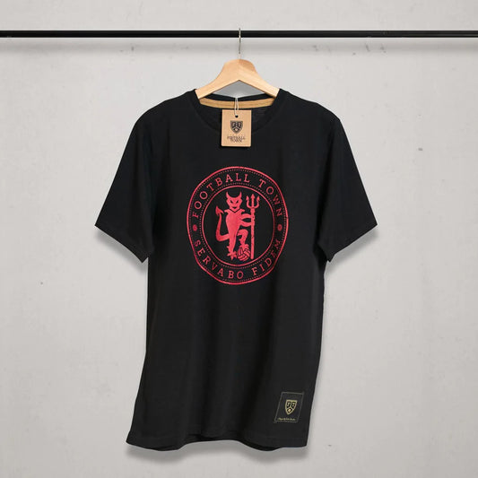 Camiseta The Devil Black Servabo Footballtown Color Negro