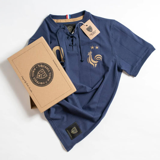 Camiseta Retro Stars Les Bleus FootballTown Color Azul