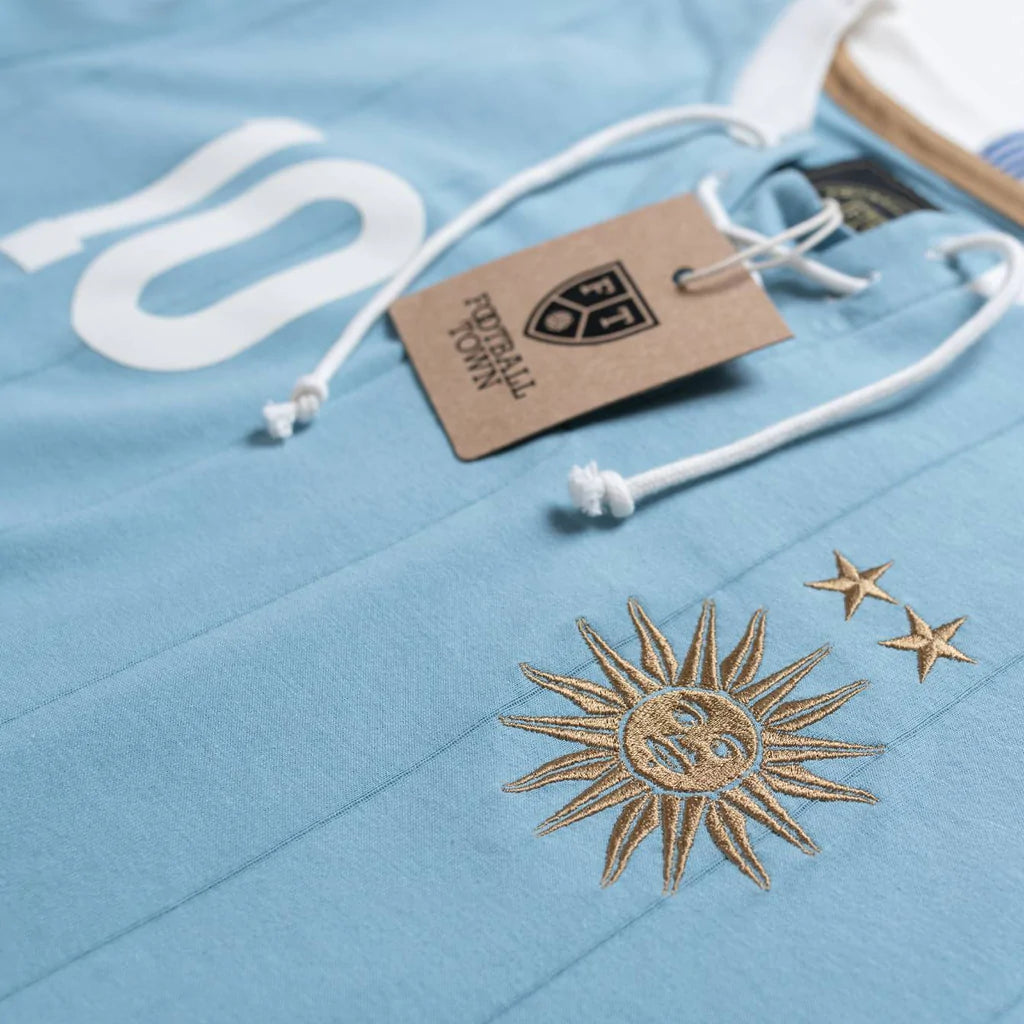 Camiseta Retro Stars La Celeste FootballTown Color Azul
