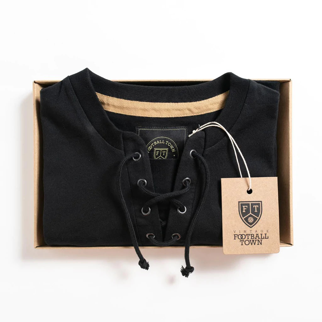 Camiseta Retro Black Lionheart FootballTown Color Negro