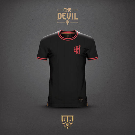 Camiseta The Devil Away FootballTown Color Negro