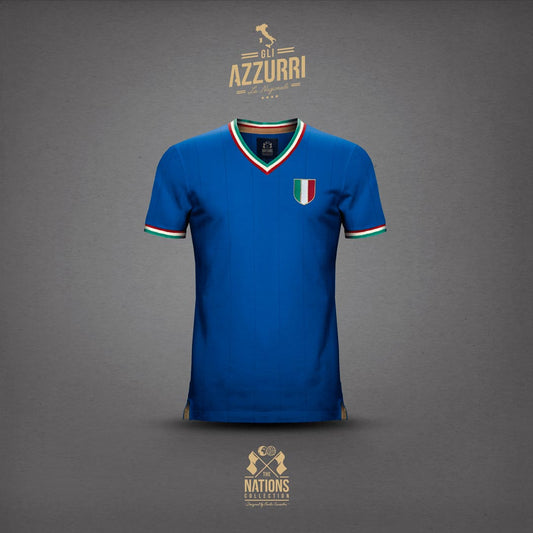 Camiseta Gli Azzurri Football Town Color Azul