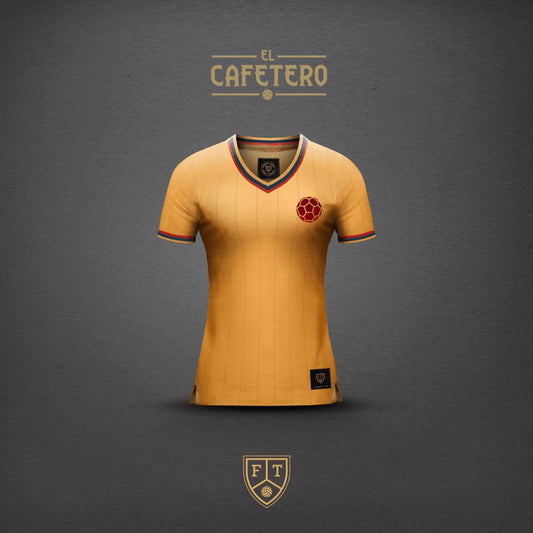 Camiseta para Mujer El Cafetero Color Amarillo