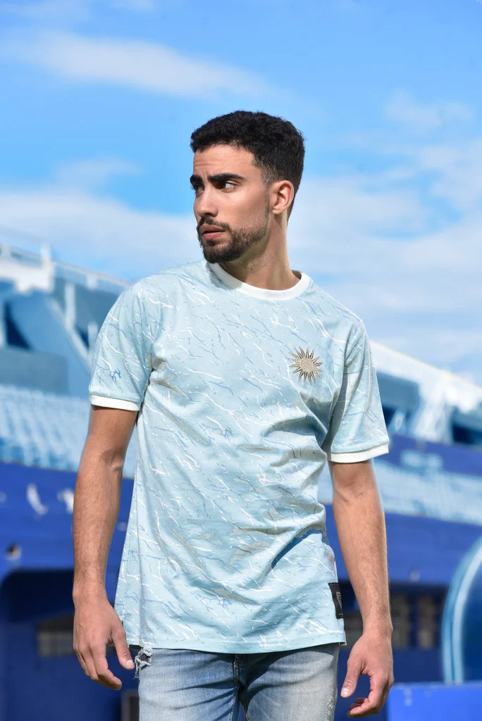 Camiseta Marble La Celeste  FootballTown Color Azul Claro