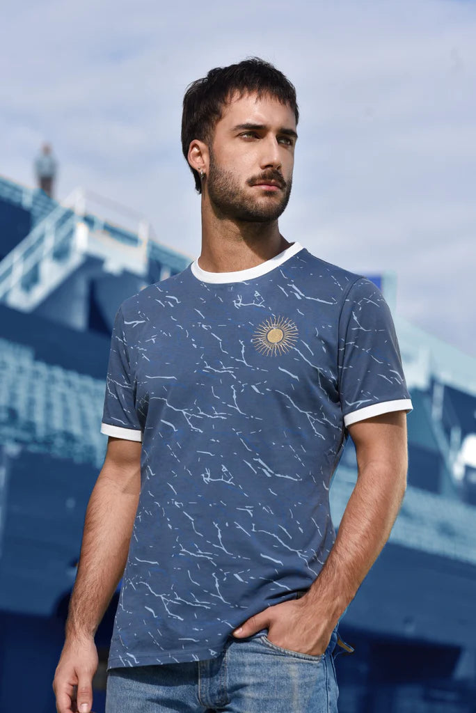 Camiseta Marble El Sol FootballTown Color Azul