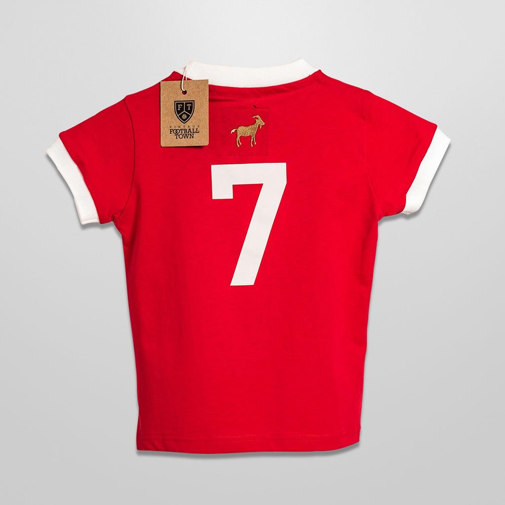 Camiseta Devil GOAT Kids Football Town Color Rojo