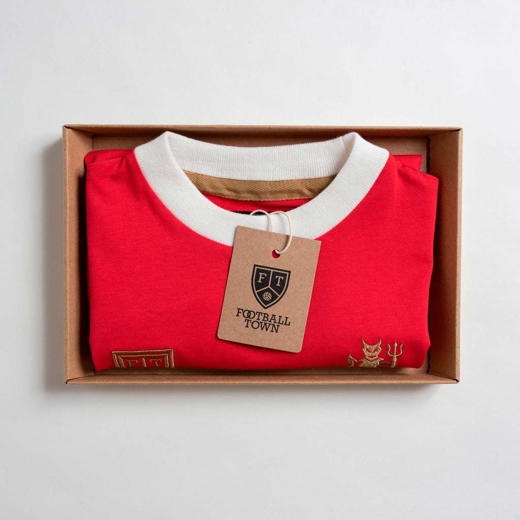 Camiseta Devil GOAT Kids Football Town Color Rojo