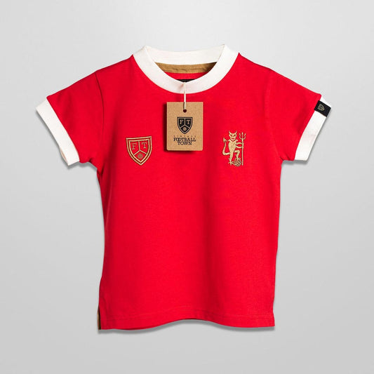 Camiseta Devil GOAT Kids Football Town Color Rojo