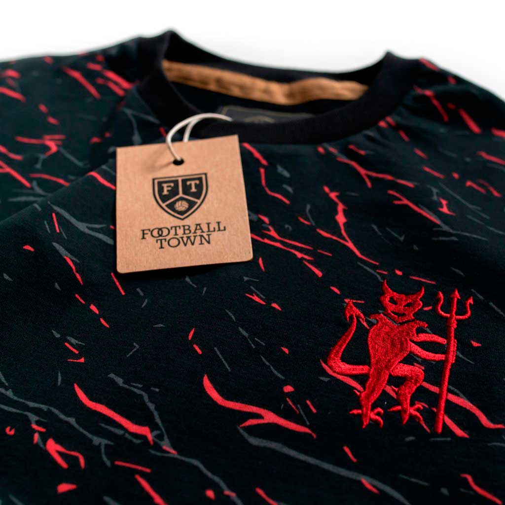 Camiseta Marble The Devil FootballTown Color Negro